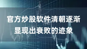 官方炒股软件清朝逐渐显现出衰败的迹象